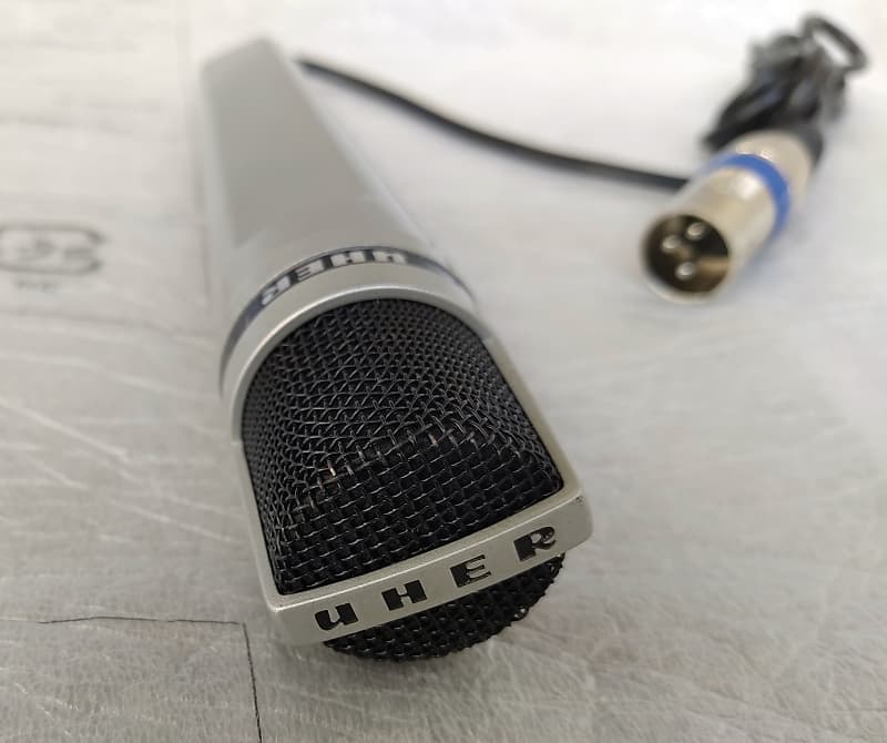 UHER M534 2x Mikrofon Originale Box / Vintage Microphone in