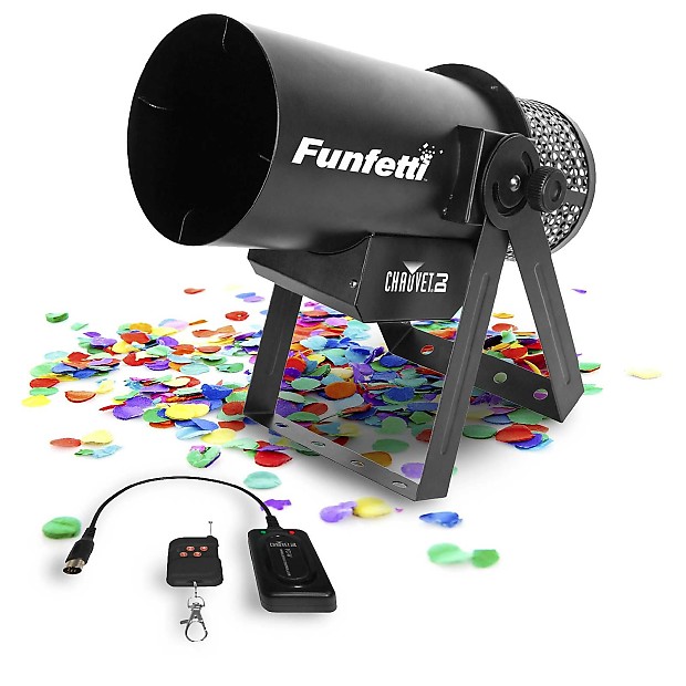 Chauvet Funfetti Shot Confetti Launcher Cannon w/ Remote image 1