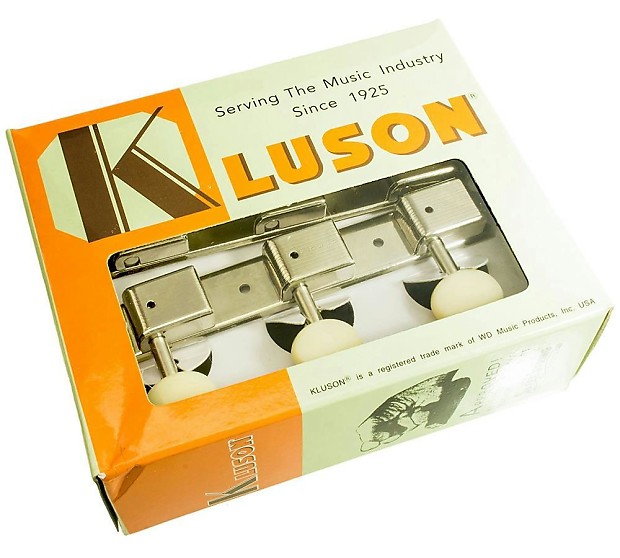 Kluson WD90NPP Oval Plastic Button 3x3 Tuning Machines image 1