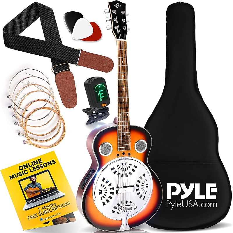 Donner Full Size Acoustic Electric Guitar for Beginner Intermediate with  Amplifier Capo Strap Pick Tuner 41 Inch Acustica Electro Guitarra Kit