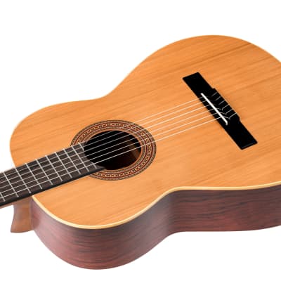 *NOS* Ortega Traditional Series R180 Made in Spain Classical Nylon String Guitar w/ Gig Bag - Natural image 8