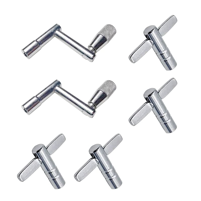 Drum Keys 6 Pack 4 Drum Tuning Key And 2 Continuous Motion Reverb