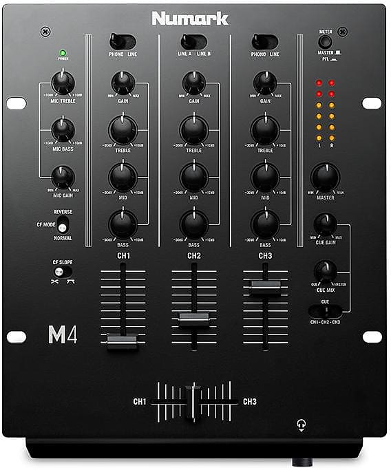 Numark M4 Scratch Mixer 3-channel DJ Mixer image 1