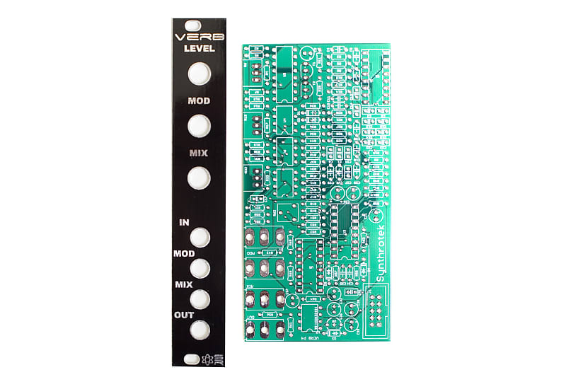Synthrotek VERB PCB and Panel - Eurorack Reverb Module PCB Set image 1