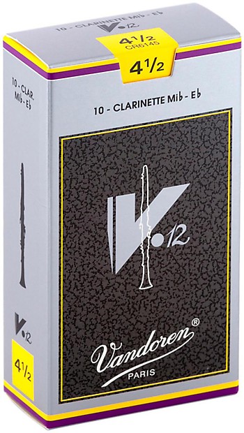 Vandoren CR6145  V12 Series Eb Clarinet Reeds - Strength 4.5 (Box of 10) image 1