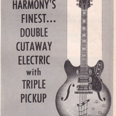 HARMONY H77 1963 VINTAGE ADVERT for sale