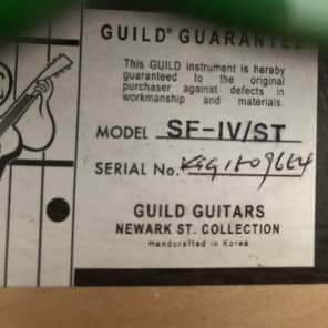 Guild Starfire IV ST 2000 Emerald Green Owned by David Le'Aupepe of Gang Of Youths image 5