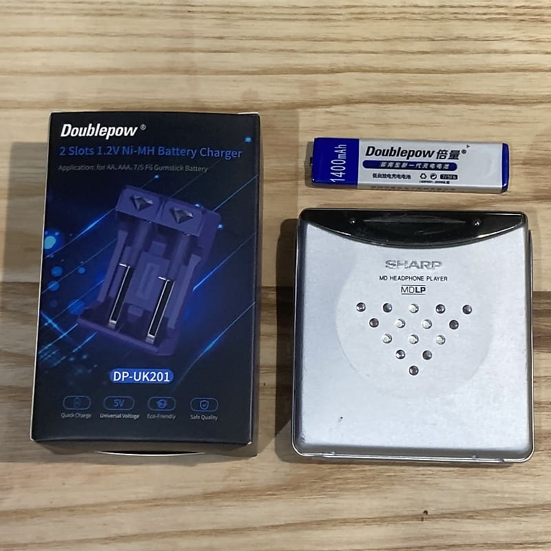 Sharp ST70S Minidisc player / new battery Reverb