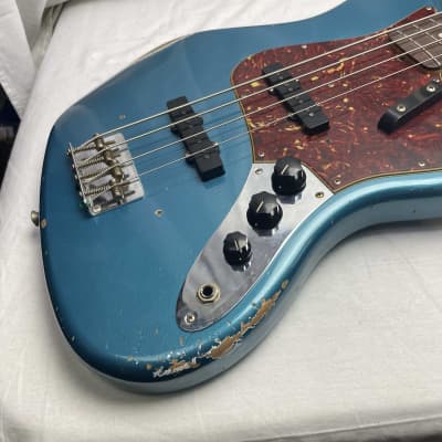Fender Custom Shop '64 Jazz Bass Relic 4-string J-Bass with COA + Case 2023 - Ocean Turquoise / Rosewood fingerboard image 6