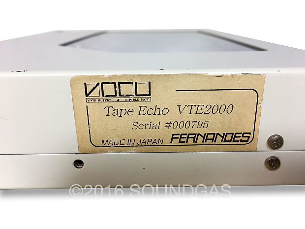 メルキオール3号、VOCU VTE-2000 TAPE ECHO VOCU VTE-2000 Analog Tape Echo [Fernandes Product] - YouTube