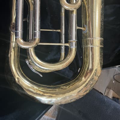 Jupiter JEP470 Euphonium, 4 piston, Gold with case and mouthpiece image 2