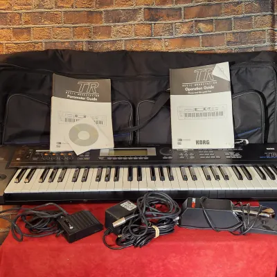 Korg TR61 61-Key Music Workstation Keyboard With Groove Pak Soft Carrying Case, Manuals, Foot Pedals, Power Supply, And SIM Card image 1