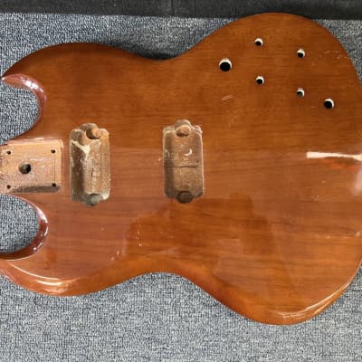 Unbranded SG style electric guitar body - brown gloss. Project. #2 image 6