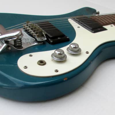 Mosrite Ventures II Guitar Blue All Original - Including Case - More pics if needed image 6