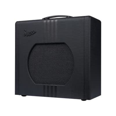 Supro Delta King 12 1x12-inch 15-watt Tube Combo Amp, Black on Black image 4