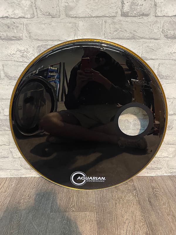 Aquarian Bass Resonant Bass Drum Head Skin 22” HI22 Reverb