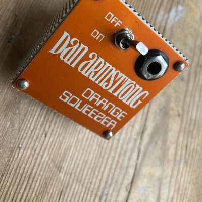 Vintage rare early 1970s  Dan Armstrong Orange Squeezer compressor plug-in guitar pedal UK made version pre Musitronics for sale