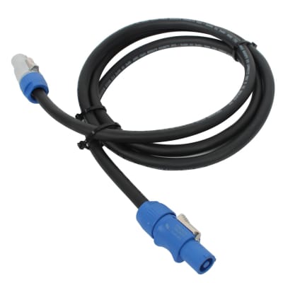 Neutrik PowerCon Cable Locking 3-Pin Type A to Type B, 6' image 1
