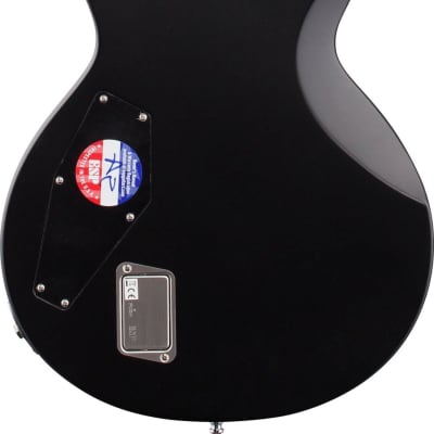 ESP E-II Eclipse BB Electric Guitar, Black Satin w/ Hard Case image 3