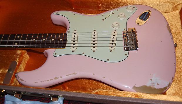 Shell pink stratocaster relic hot sale