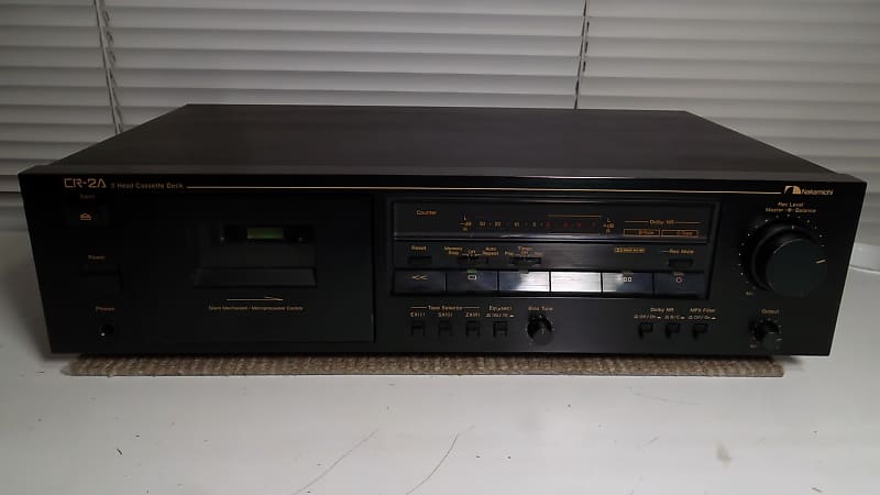 1988 Nakamichi CR-2A Stereo Cassette Deck Completely Serviced with New Belts 05-2023 Excellent #351 image 1