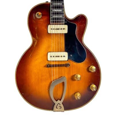 Vintage 1956 Guild M75 Aristocrat Electric Guitar - Chambered / P-90's / Ice Tea / OHSC for sale