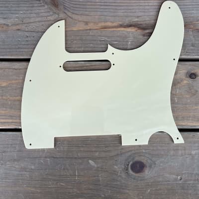BLOWOUT Cream Telecaster® Pickguard 1 Ply 8 Hole BLEMISHED   [PGAA4]