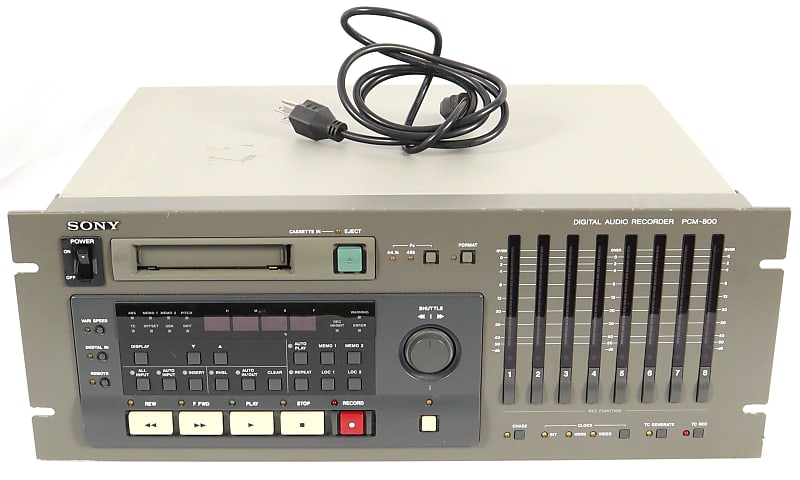 Sony PCM-800 Digital Audio Recorder 8 Track Multitrack | Reverb