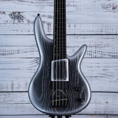 Ibanez Gary Willis Signature Electric Bass | Silver Wave Burst Flat for sale