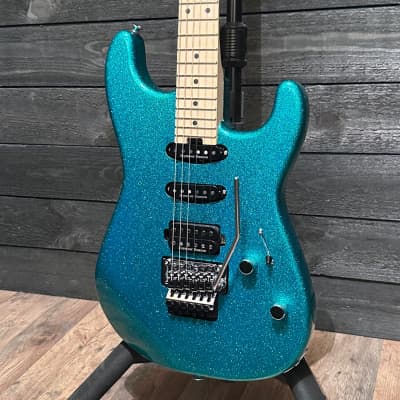 Charvel Pro-Mod San Dimas Style 1 HSS FR M Electric Guitar - Aqua Flake image 3