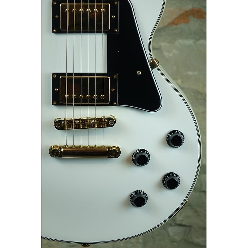 SIRE Larry Carlton L7 WH - Les Paul Style - White with Gold