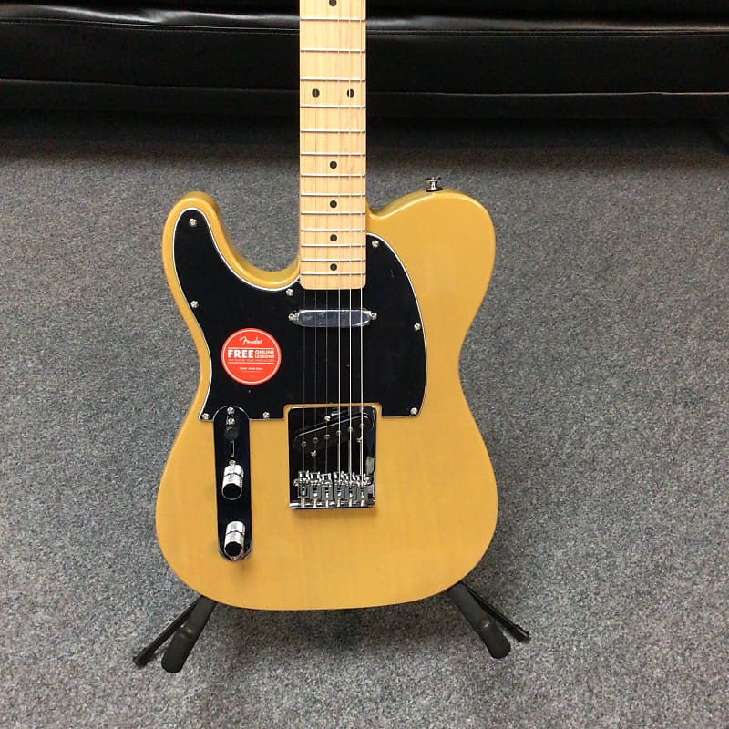 Squier Affinity Telecaster Left-Handed with String-Through Bridge Butterscotch Blonde image 1