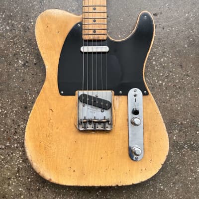 Nacho 50s Blackguard Telecaster Style Guitar Aged 2022 - Blonde for sale