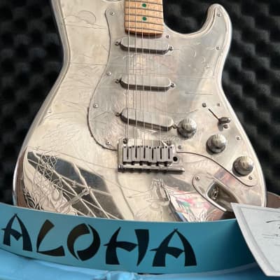 Fender Custom Shop Aloha Stratocaster 1995 Etched Aluminum image 1