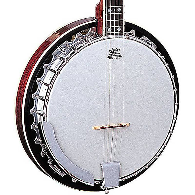 Oscar Schmidt OB5 5-String Banjo, Remo Head, Mahogany Resonator, Gloss  Finish