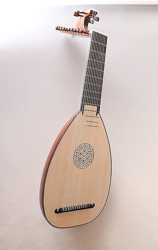 Handmade 13 Course Renaissance Baroque Archlute - Mahogany and Rosewood Material  + Hardcase image 1