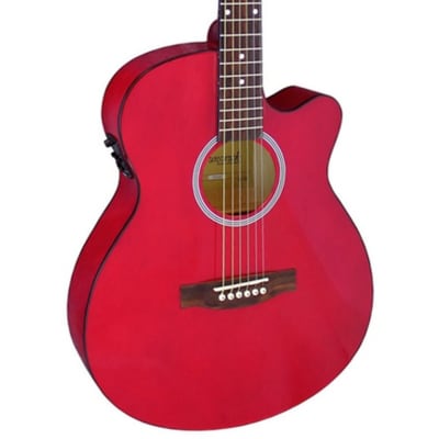 Brunswick BTK30 Electro Acoustic Guitar - Red image 1