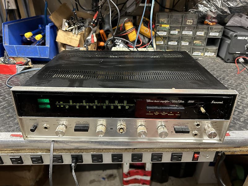 Sansui 5000 Stereo receiver. Partially working, AS IS.  			