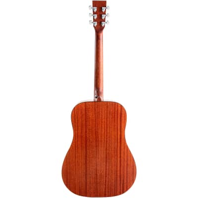 SIGMA SIG10DNATS Solid Top Dreadnought Acoustic Guitar Natural Gloss Finish Right Handed image 5
