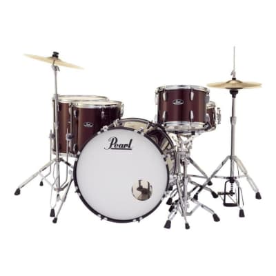 Pearl Roadshow 5pc Drum Set w/Hardware & Cymbals Wine Red RS525WFC/C91 image 2