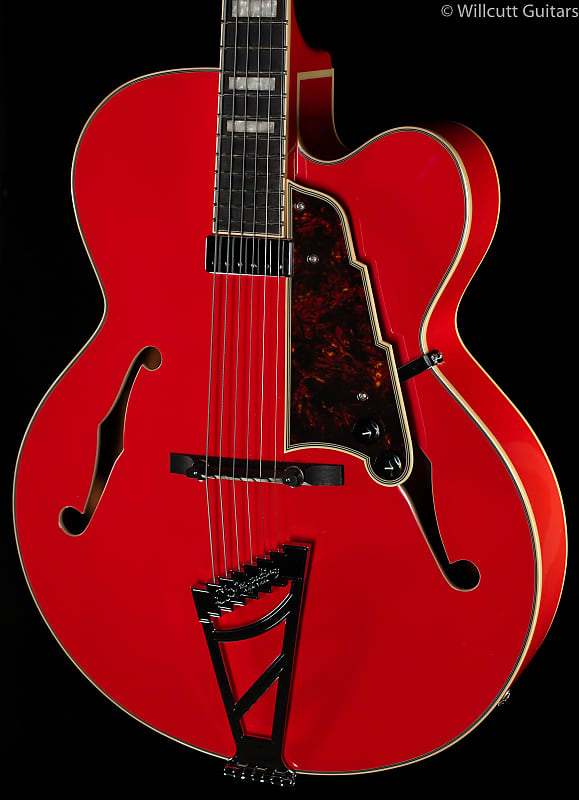 D'Angelico Premier Series EXL-1 Hollowbody Electric Guitar Fiesta Red - KP183741-6.93 lbs image 1