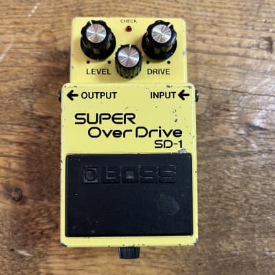 【得価お得】ボス 日本製 スーパーオーバードライブ BOSS SD-1 SUPER OVERDRIVE 超名機! JAPAN 激レア 初期 OD 台湾製より甘くスウィートな歪み オーバードライブ