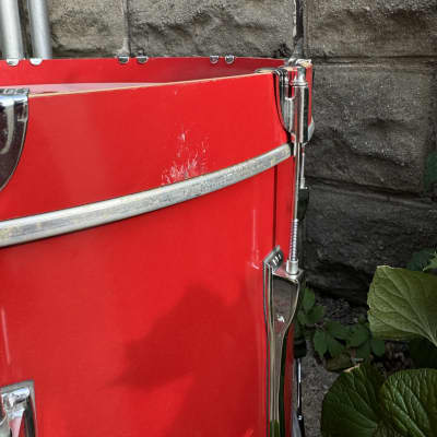 Ludwig 20” x 10” (Deep) - Red Marching / Concert Bass Drum Monroe Keystone image 14