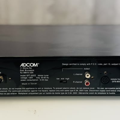 Vintage Adcom GFT-555 II AM/FM Tuner - Excellent Condition image 4