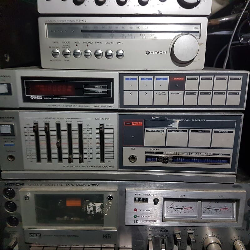 80&#039;s SANYO AMP &amp; TUNER / RECEIVER  			