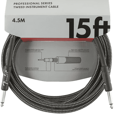 Fender Professional Series Straight / Straight TS Instrument Cable - 15'