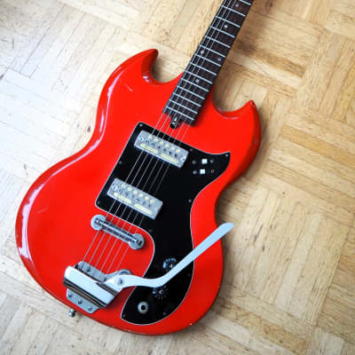 Johnny Guitar (Samick/Hondo) GOLDFOILS SG-style guitar ~1974 image 3