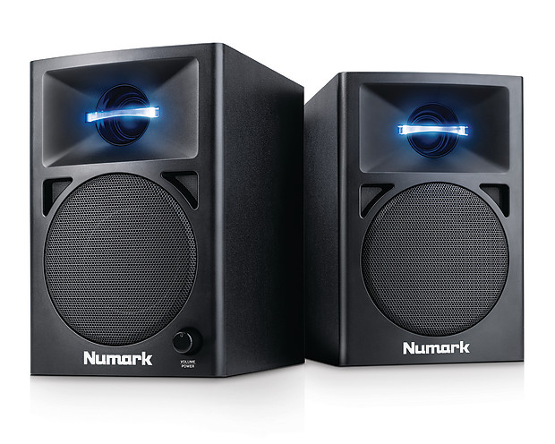 Numark N-Wave 360 Powered Desktop DJ Monitor Speakers image 1