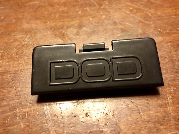 Dod Battery door cover  93 Black vintage replacement pedal part image 1