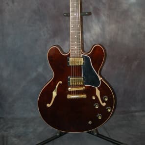 Gibson Custom Shop Dot Reissue ESDT 335 Hardshell Gibson Case 2001 Dark Walnut image 1